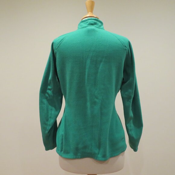 Women Medium Green Quarter-zip Pullover The North Face Jade Fleece Top Warm Cozy - Picture 6 of 12